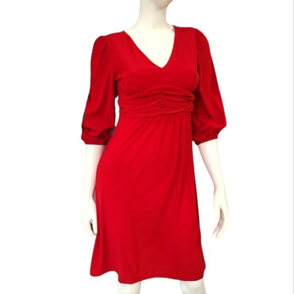 NY Collection V Neck Dress XS - Picture 3 of 9